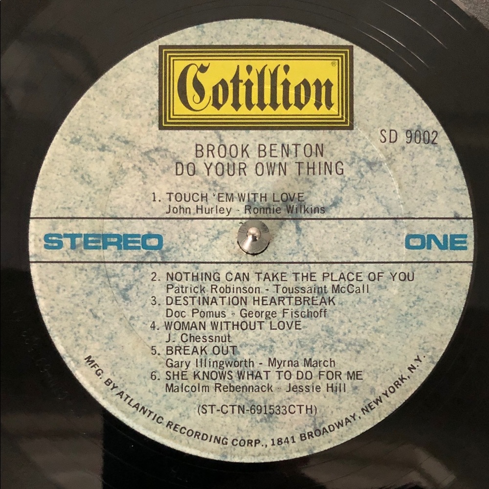 Brook Benton 'Do Your Own Thing' Vinyl Record 1969